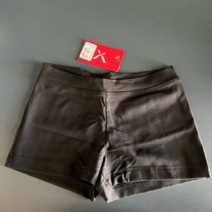 NWT Capezio girls black dance shorts